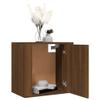 Wall-Mounted Nightstand, Brown Oak Look, 50 x 30 x 47 cm view 4