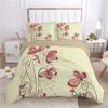 SJSXWQN Yellow Butterfly Bedding Set, 135 x 200 cm view 1