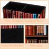 Desk Pen Holder, Black Wood Bookshelf Pencil Cup view 2