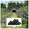 Sturdy 19 mm Galvanized Metal Garden Arbor with Base, White, 120 × 220 cm view 1