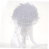 MAGICLULU White Bridal Bouquet with Artificial Pearls for Weddings view 4
