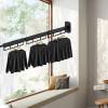 Wall-Mounted Foldable Clothes Rack, 540° Swivel view 3
