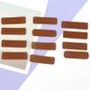 Operitacx 9-Pack PU Leather Labels with Holes, Assorted Colors view 4