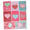 STOBOK 16-Piece Valentine's Day Cards with Heart Designs, Greeting Cards for Birthdays and Weddings, Writable High-Quality Paper, Bright Colors view 1
