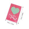 STOBOK 16-Piece Valentine's Day Cards with Heart Designs, Greeting Cards for Birthdays and Weddings, Writable High-Quality Paper, Bright Colors view 3