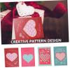 STOBOK 16-Piece Valentine's Day Cards with Heart Designs, Greeting Cards for Birthdays and Weddings, Writable High-Quality Paper, Bright Colors view 4