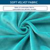 4-Piece Velvet Dining Chair Seat Covers, Dark Brown view 4