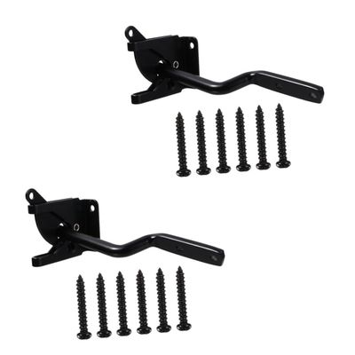 HEMOTON 2-Pack Iron Gravity Gate Latches, Self-Locking