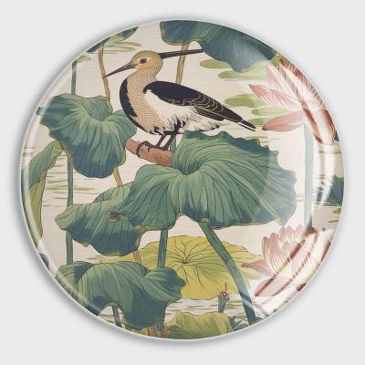 Evans1nism Asian-Style Glass Refrigerator Magnets, Nympheus Lily Pad Pistachio