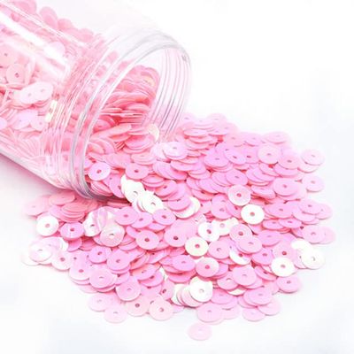 3 mm AB Pink Flat Round Sequins, 10 g/Bag, Approx. 3,000 Pieces
