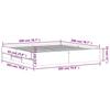 vidaXL Black Bed Frame with Drawers 200 x 200 cm Engineered Wood view 3