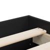vidaXL Black Bed Frame with Drawers 200 x 200 cm Engineered Wood view 4