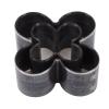 2-Piece Flower Leather Punch Die Set, Alloy Steel, Sharp, 4-Petal Flower Shape view 1