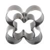 2-Piece Flower Leather Punch Die Set, Alloy Steel, Sharp, 4-Petal Flower Shape view 4
