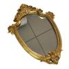 DOITOOL Embossed Metal Wall Mirror, Decorative Hanging Mirror, 23 x 30 cm, for Bedroom, Living Room and Bathroom view 1
