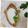 DOITOOL Embossed Metal Wall Mirror, Decorative Hanging Mirror, 23 x 30 cm, for Bedroom, Living Room and Bathroom view 3