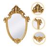 DOITOOL Embossed Metal Wall Mirror, Decorative Hanging Mirror, 23 x 30 cm, for Bedroom, Living Room and Bathroom view 4