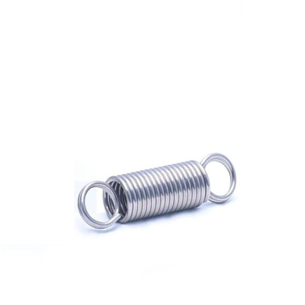 LATOOR 1/2-Piece 304 Stainless Steel Extension Spring, 1.0 mm Wire, 10 mm OD, 20–300 mm Length