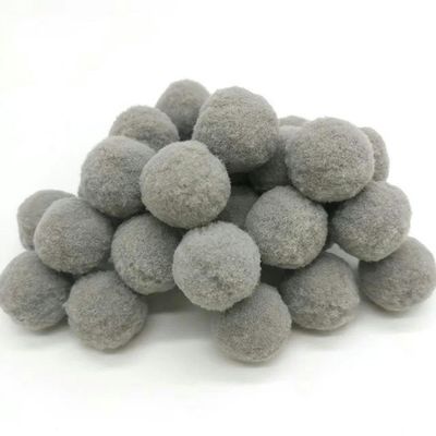 8/10/15/20/25/30 mm Pom-Pom Balls, Fluffy Soft Pom-Poms, Multicolor, Highly Elastic, DIY Craft Supplies, No. 23 Light Gray, 15 mm, 100 pcs