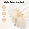 BAOCHADA 5-Piece Foldable Cardboard Flower Stand Set with Acrylic Tops, White view 3
