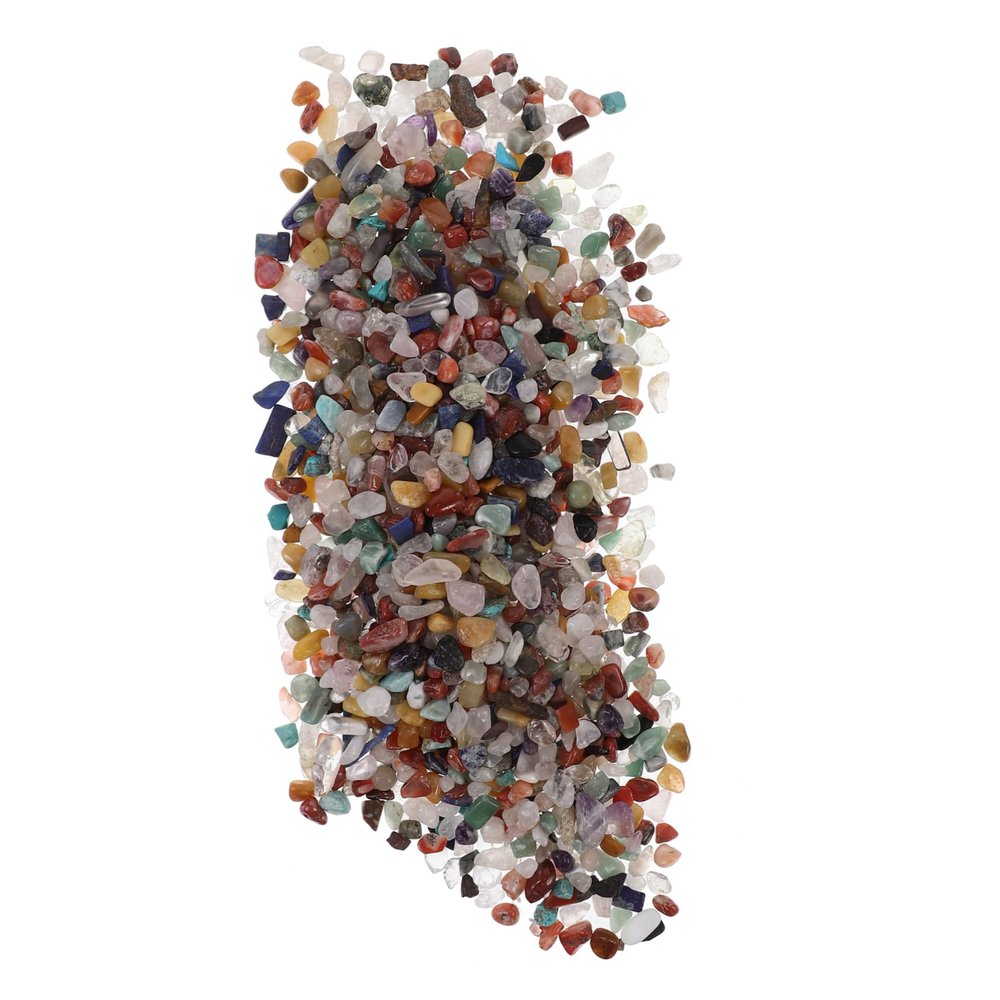 OUNONA 1 Pack of Colorful Natural Stone Decor in Irregular Shapes