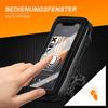 moex Bicycle Handlebar Bag and Phone Holder for Samsung Galaxy S24 Ultra, Water-Resistant, Touchscreen Window, 360° Rotatable, Black view 2