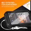 moex Bicycle Handlebar Bag and Phone Holder for Samsung Galaxy S24 Ultra, Water-Resistant, Touchscreen Window, 360° Rotatable, Black view 3