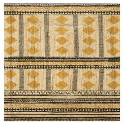 CASAVANI Kilim Rug, Handwoven Jute Runner, 6.6 x 10.2 cm