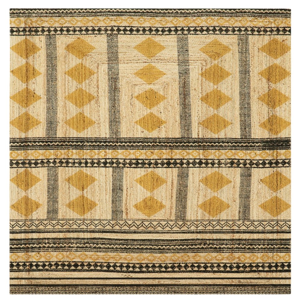 CASAVANI Kilim Rug, Handwoven Jute Runner, 6.6 x 10.2 cm