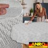 Kate Floral Leaves Oval Tablecloth, Silver, 280 x 140 cm view 2