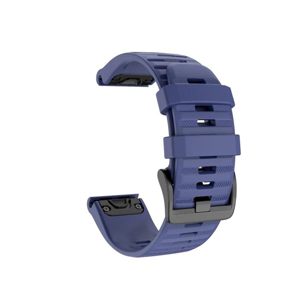 KanaAt LKQASD 26/20/22 mm Silicone QuickFit Replacement Band, Compatible with Fenix 7X/7/7S/6X/6/6S Pro/5/5X/5S, Epix 2, 935 and 945 (Midnight Blue)