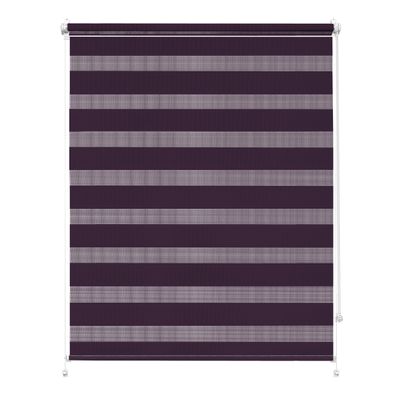 Rettika Plum Double Roller Blind, No-Drill Clip-Fit, 55 x 150 cm