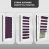Rettika Plum Double Roller Blind, No-Drill Clip-Fit, 55 x 150 cm view 4