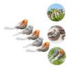 5-Piece Artificial Sparrow Figurine Set for the Garden view 4