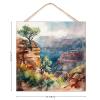 Grand Canyon National Park Wooden Sign, Primitive Decor, Modern Mountain Landscape, Decorative Indoor Wood Sign, Mantel, 30.5 x 30.5 cm view 2
