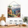 Grand Canyon National Park Wooden Sign, Primitive Decor, Modern Mountain Landscape, Decorative Indoor Wood Sign, Mantel, 30.5 x 30.5 cm view 3