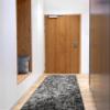 rugsx Silver Fasti Grid Runner Rug, Gray, 100 x 270 cm view 2