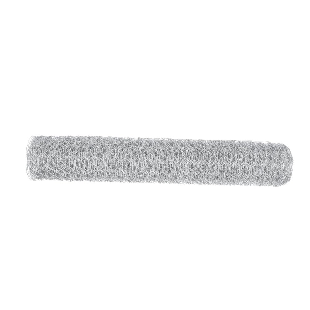 HANABASS Galvanized Hexagonal Wire Mesh for Poultry Farming, Chicken Fence Netting, Sturdy and Flexible, for Aviaries and Protection