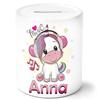 timalo Personalized Unicorn Piggy Bank with Name view 1