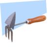CAXUSD 2-Piece Mini Garden Tool Set with Hand Shovel and Rake view 2