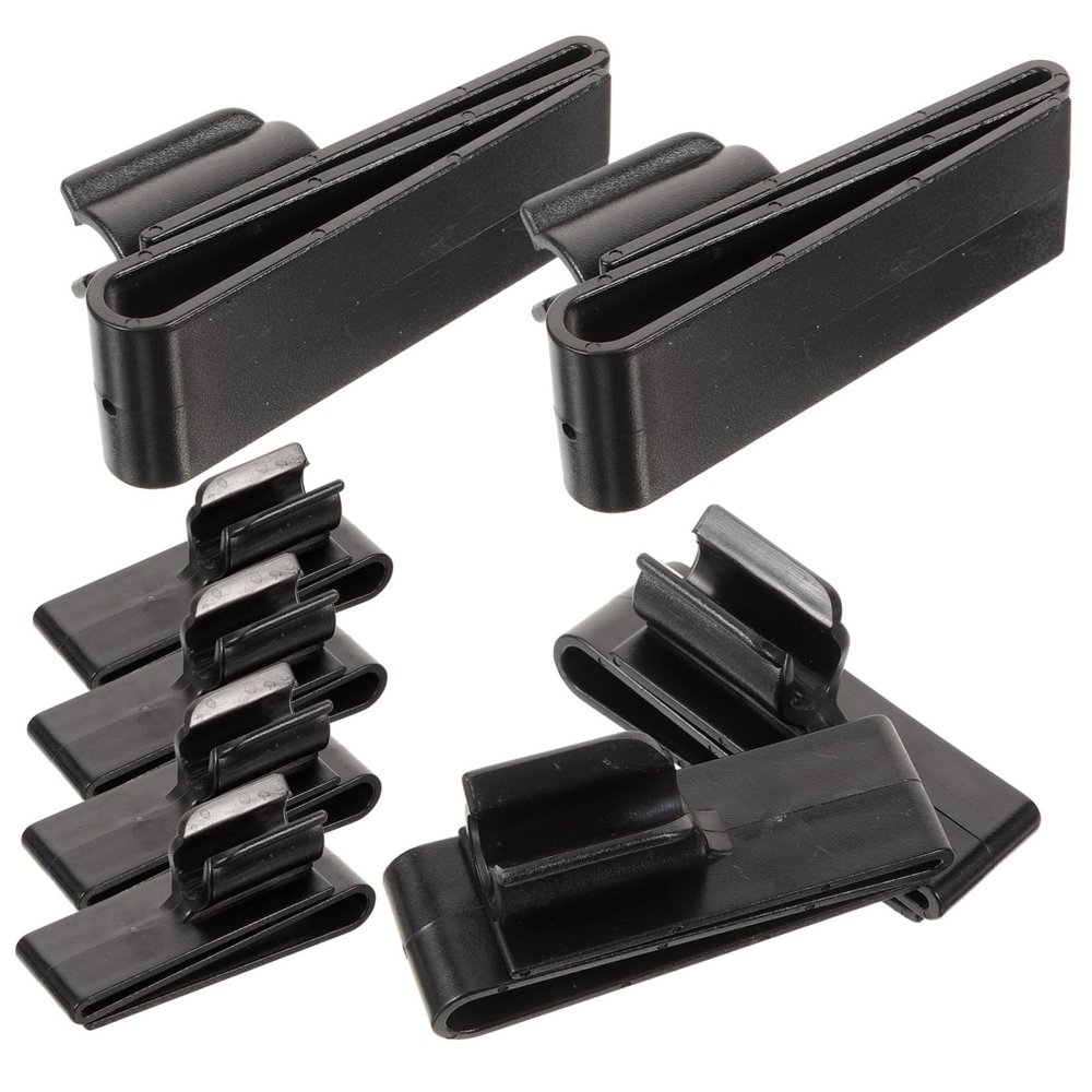HANABASS Putter Bag Clip, 2-Pack, Black Plastic