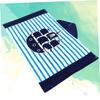 OUNONA Large Cotton Hooded Towel for Kids, Blue Pirate Design view 2