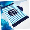 OUNONA Large Cotton Hooded Towel for Kids, Blue Pirate Design view 3