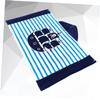 OUNONA Large Cotton Hooded Towel for Kids, Blue Pirate Design view 4