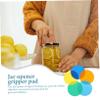 MUCKLILY 5-Pack Round Silicone Jar Opener Pads with Non-Slip Surface and Heat Resistance view 2