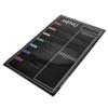 EXCEART Magnetic Menu Board for Refrigerator, Wipeable, Black, PET view 1