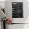 EXCEART Magnetic Menu Board for Refrigerator, Wipeable, Black, PET view 2