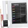 EXCEART Magnetic Menu Board for Refrigerator, Wipeable, Black, PET view 3