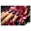 islandburner Prime XXL Poster – Elegant Manicure with Deep Maroon Polish view 1