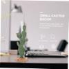OUNONA Cactus-Shaped Resin Decor for Miniature Gardens and Tables view 3